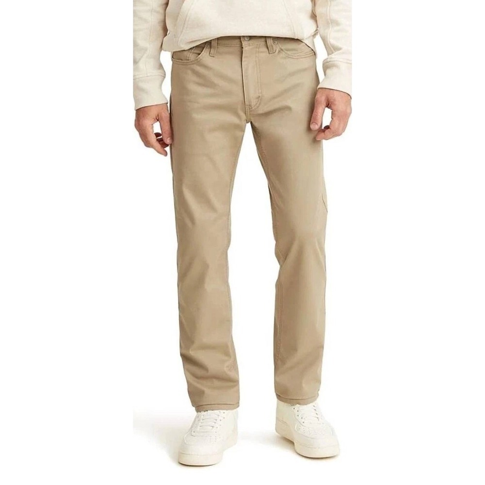 New Levi's 514 Men's W32 L30 Straight Fit Tan Chino Pants Stretch